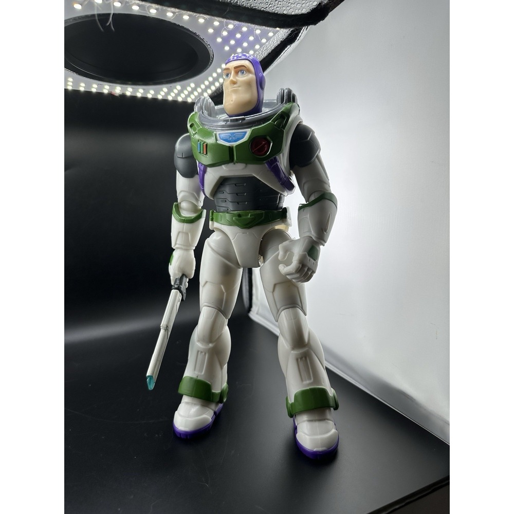 Disney Store Pixar Buzz Lightyear Movie Laser Blade Action Figure 12" 2021 WORKS